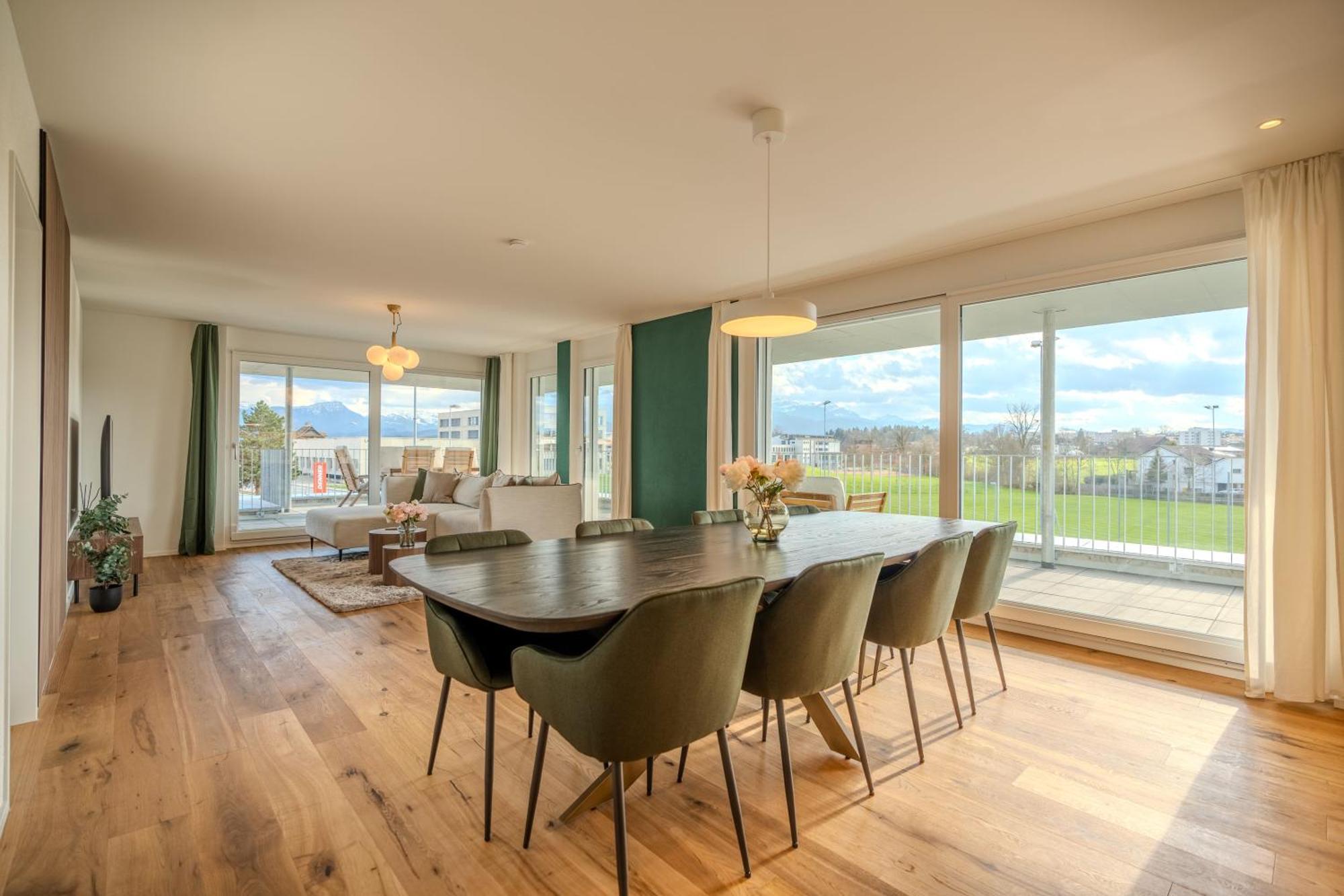 Visionary Hospitality Rothenburg, Lucerne - Premium Apartments With Free Parking, Washer, Kitchen, Terrace, 15' City ภายนอก รูปภาพ